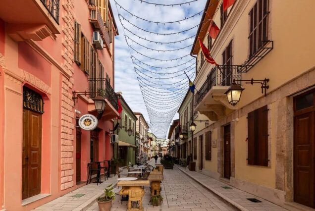 E-07 Vlore Sightseeing Tour. Along the Roads of the Old Town of Aulon